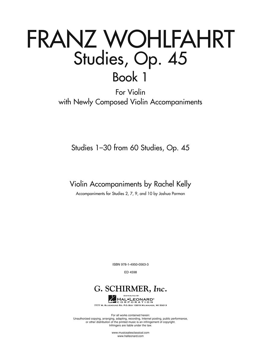 Studies, Op. 45 Book 1