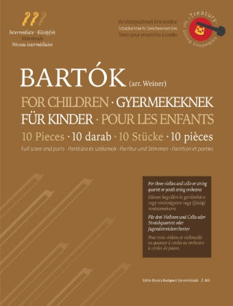 Bartók Ten Pieces from the Series “For Children” Score and Parts