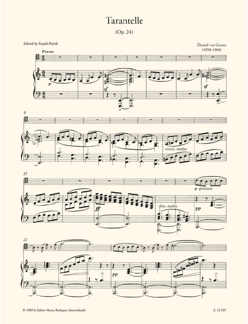 Goens: Tarantelle, Op. 24