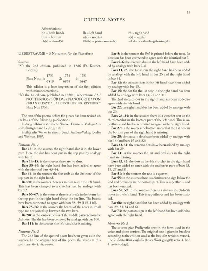 Liszt: Liebestraum (3 Nocturnes) Solo Piano