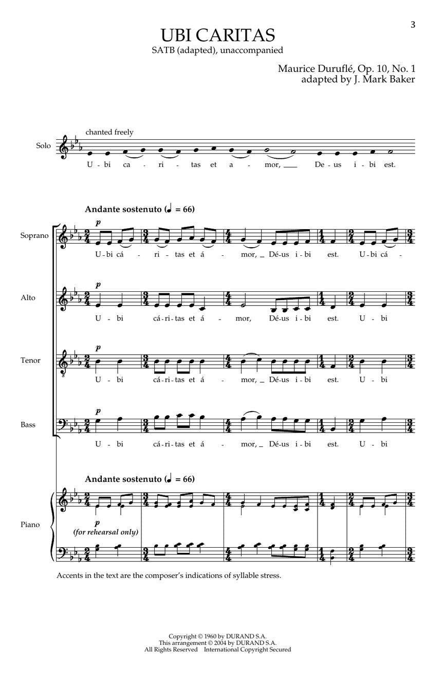 Duruflé Ubi Caritas