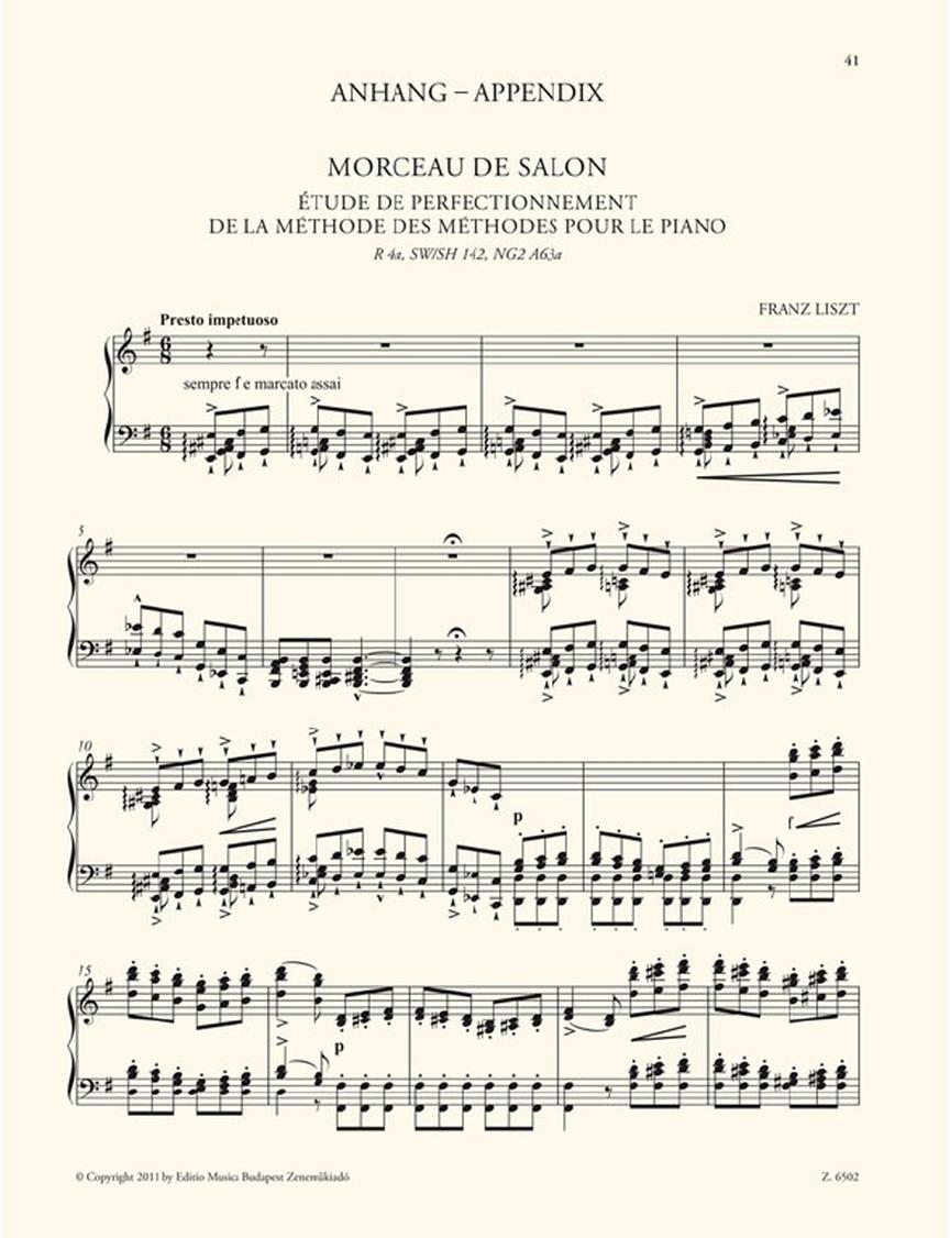 Liszt 2 Concert Etudes: Ab irato & Morceau de salon for Piano Solo