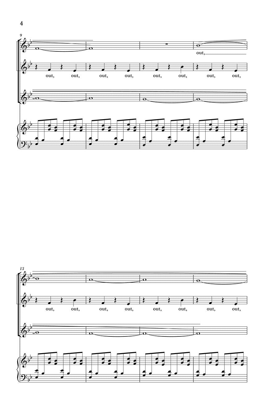 Muhly Whispered and Revealed SATB