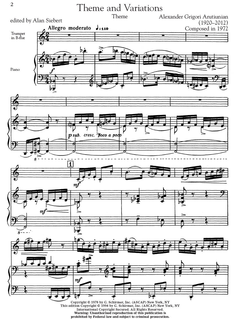 G. Schirmer Trumpet Anthology