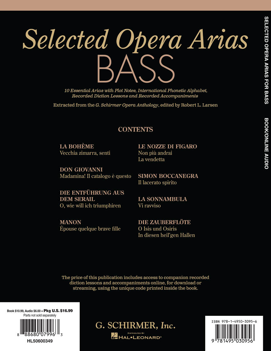 Bass Selected Opera Arias