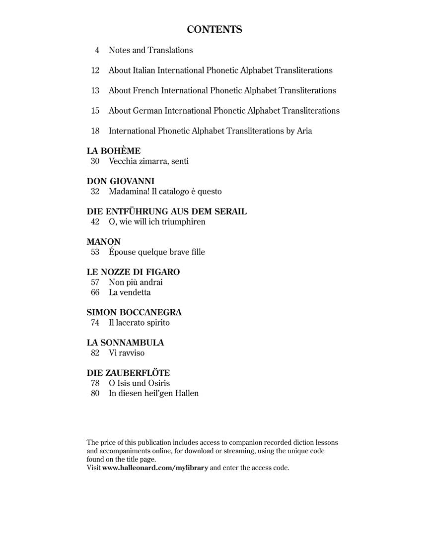 Bass Selected Opera Arias