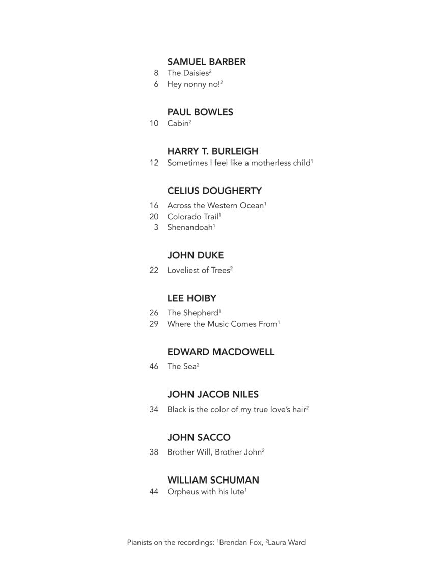 American Art Songs for the Progressing Singer