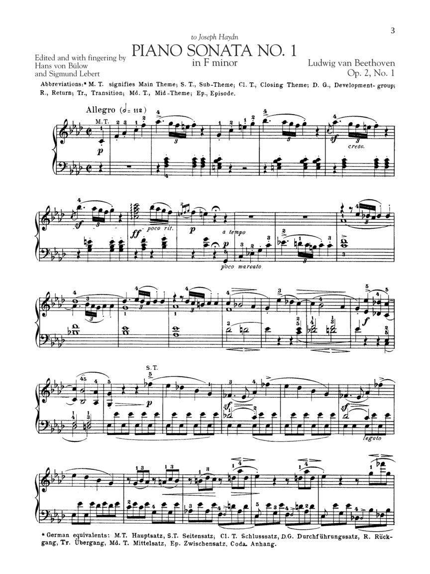 10 Essential Piano Sonatas - Schirmer's Library of Musical Classics - Vol. 2137