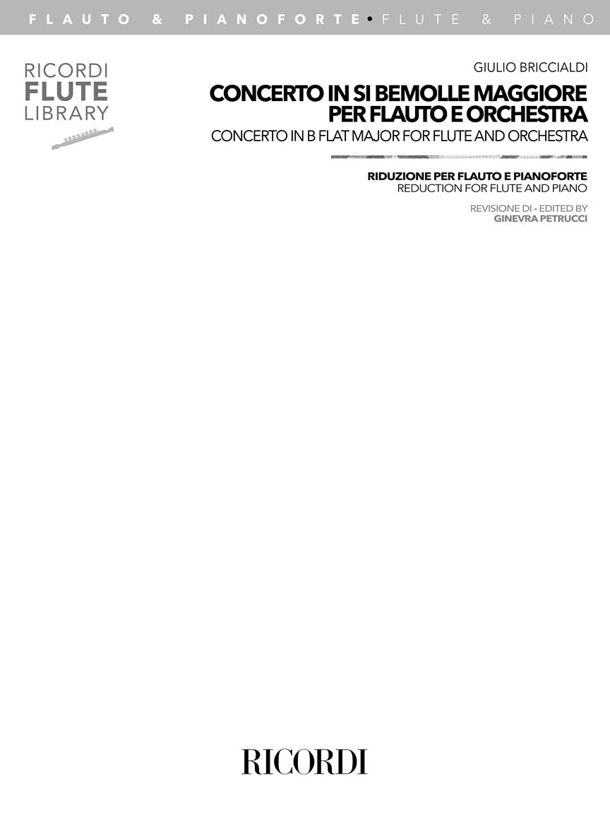 Briccialdi Concerto in B-Flat Major Flute and Piano Reducation (From Orchestra)