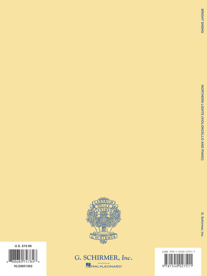 Sheng Northern Lights for Violoncello and Piano