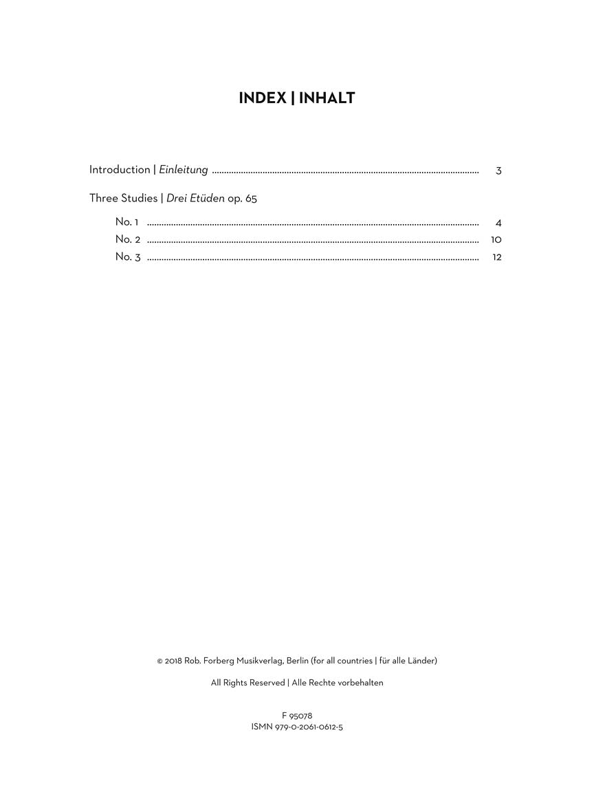 Scriabin: Three Studies for Piano, Op. 65