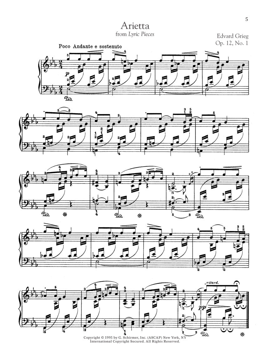 Grieg: Easier Lyric Pieces for Piano