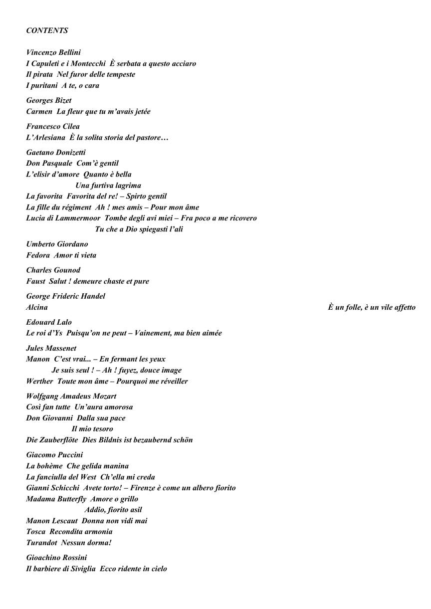 Ricordi Opera Anthology Tenor