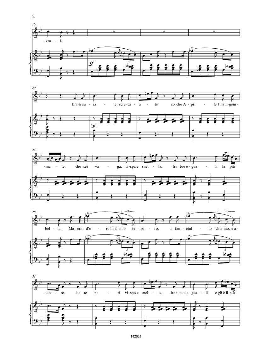 Bellini 15 Composizioni Vocali da Camera – High Voice