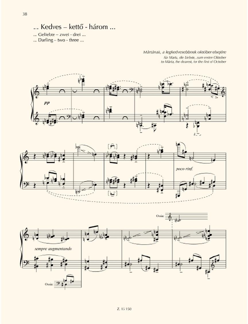 Kurtag Games X Diary Entries, Personal Messages  for Piano Solo