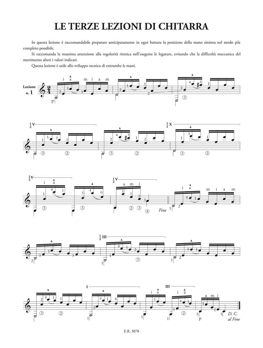 Sagreras Le Terze Lezioni Di Chitarra Guitar Method