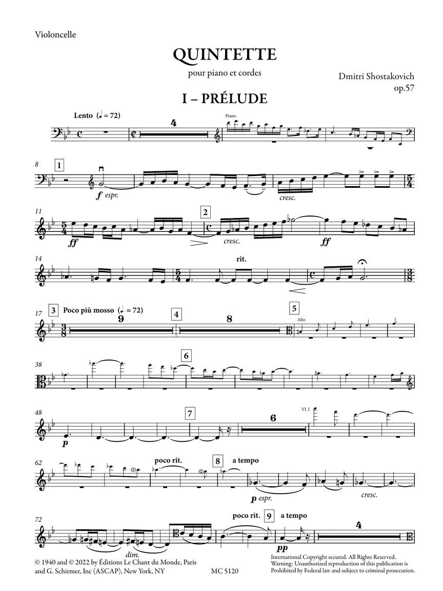 Shostakovich: Piano Quintet, Op. 57