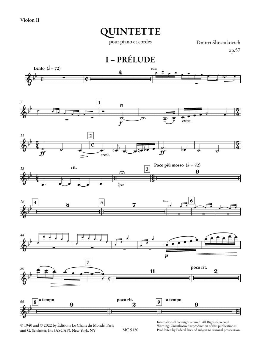 Shostakovich: Piano Quintet, Op. 57