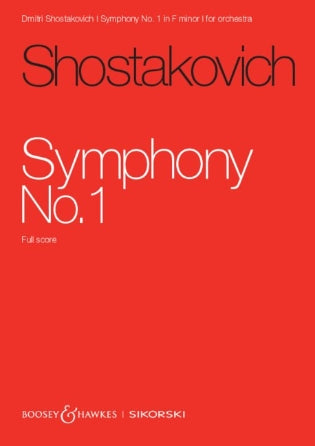 Shostakovich Symphony No. 1 Op. 10 in F Minor Study Score