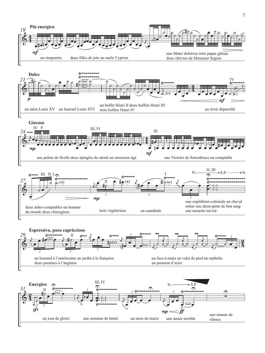 Saariaho Trois poèmes de Jacques Prèvert for Violin and Actor