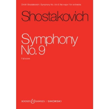 Shostakovich: Symphony No. 9, Op. 70 in E-flat Major Study Score