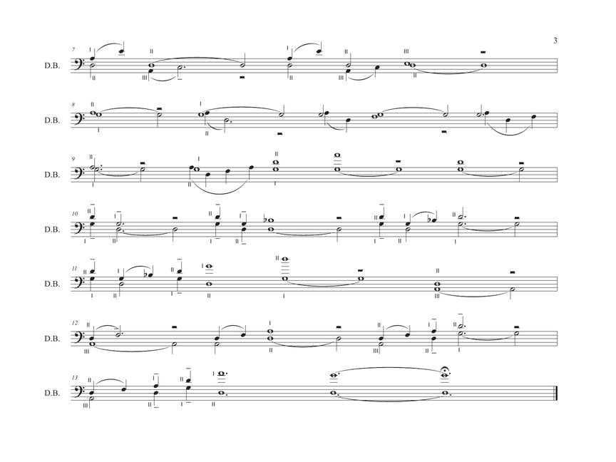 John Luther Adams: Three Nocturnes for Solo Double Bass