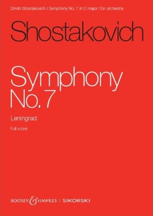 Shostakovich: Symphony No. 7 Op. 60 Orchestra  Study Score