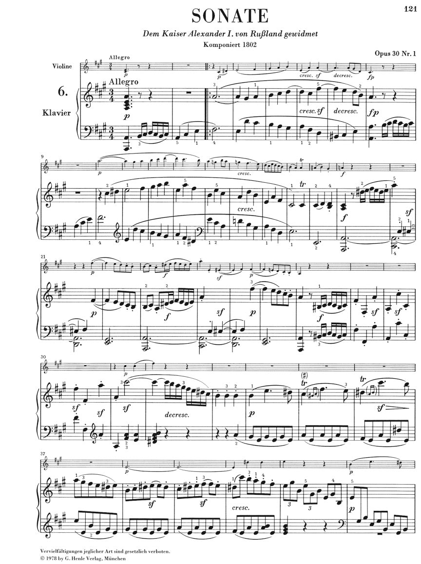 Beethoven Sonatas for Piano and Violin Volume 2