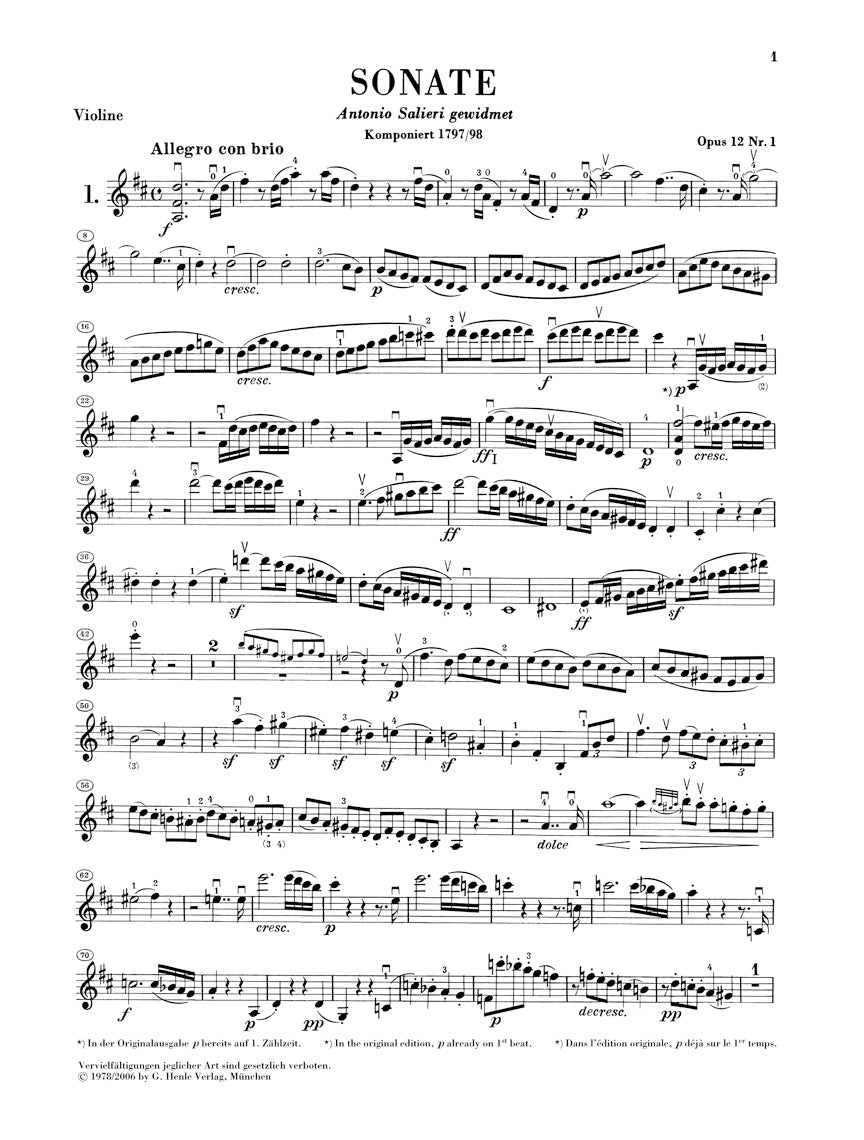 Beethoven Sonatas for Piano and Violin Volumes 1 and 2 (cloth hardcover)