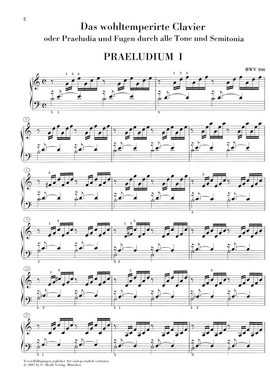 Bach Well-Tempered Clavier Part 1