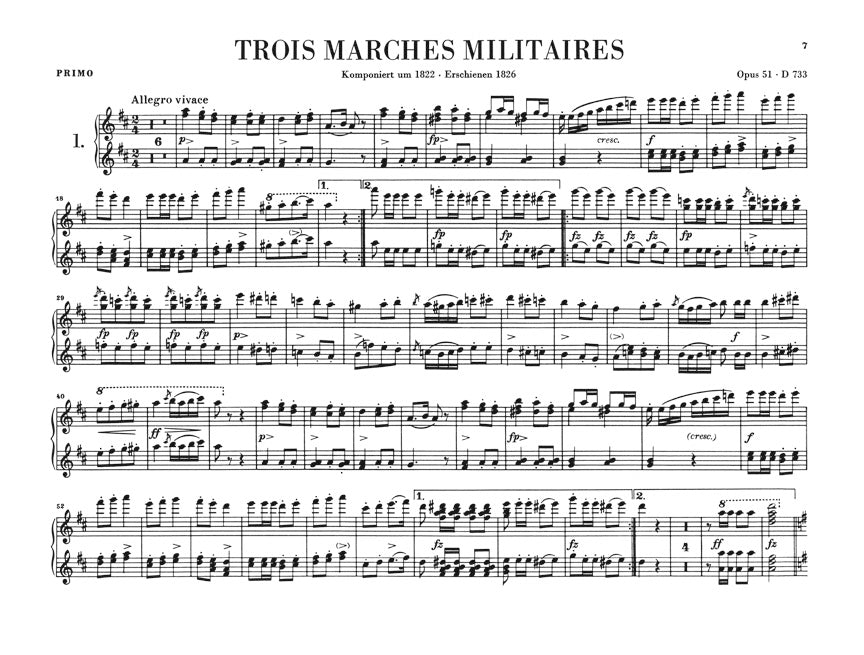 Schubert Works for Piano Four-Hands - Volume 2