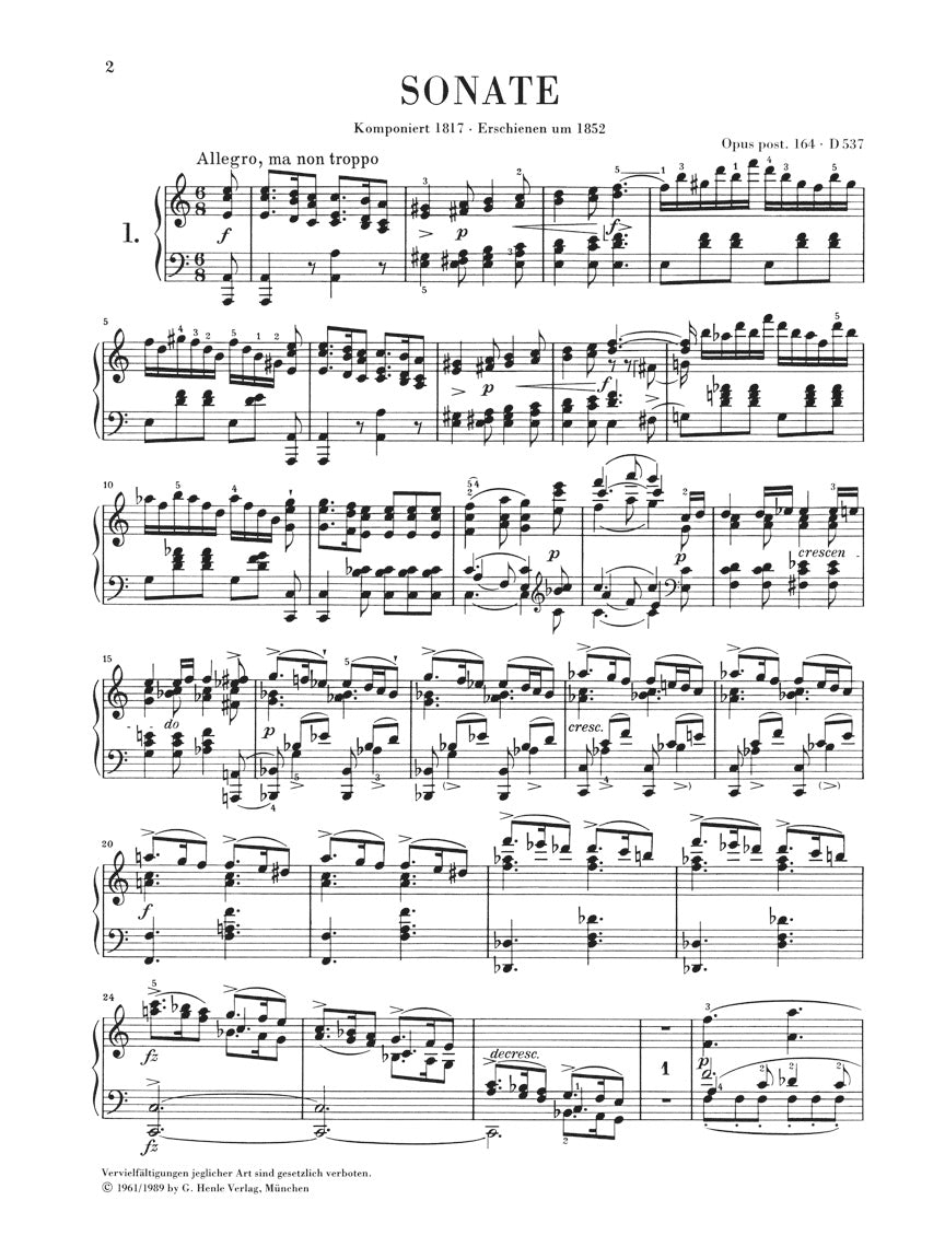 Schubert Piano Sonatas Volume 1