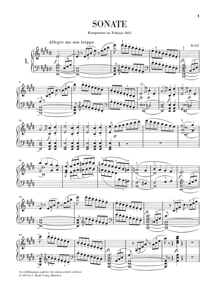 Schubert Piano Sonatas Volume 3