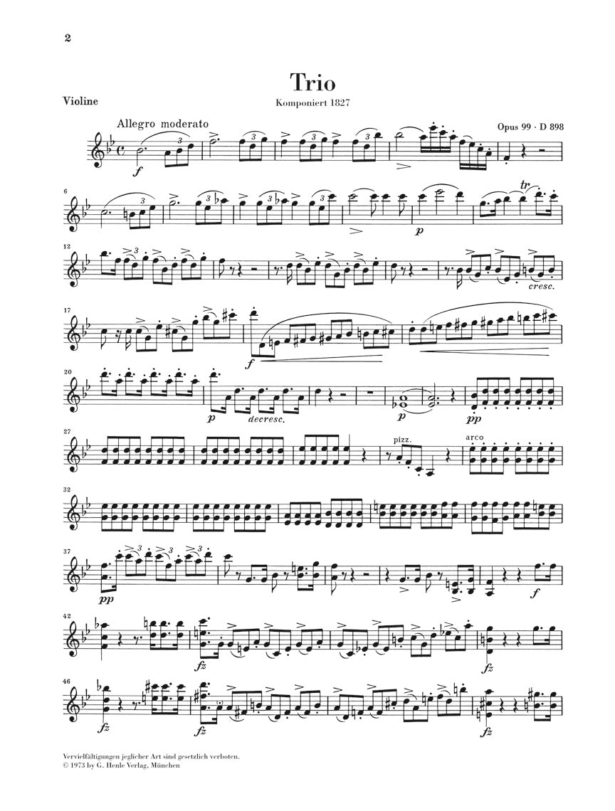 Schubert Piano Trios