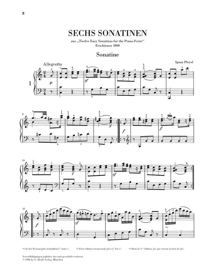 Sonatinas for Piano - Volume 2: Classical