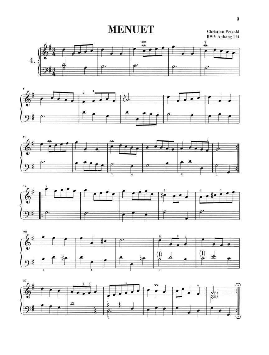 Bach Notebook for Anna Magdalena Bach