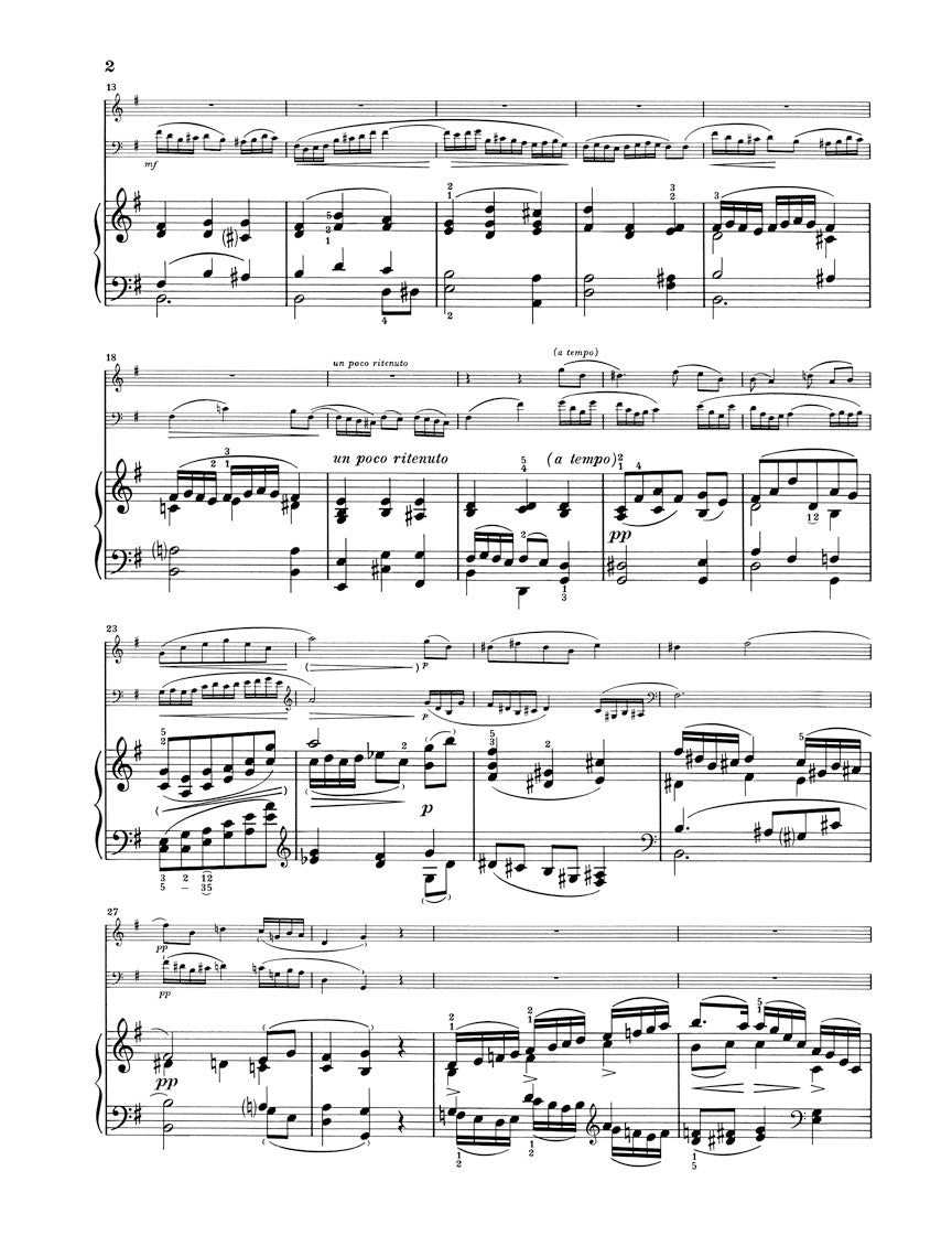 Debussy Piano Trio in G major