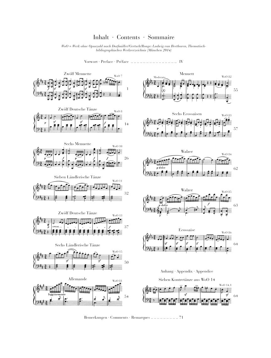 Beethoven Dances for Piano