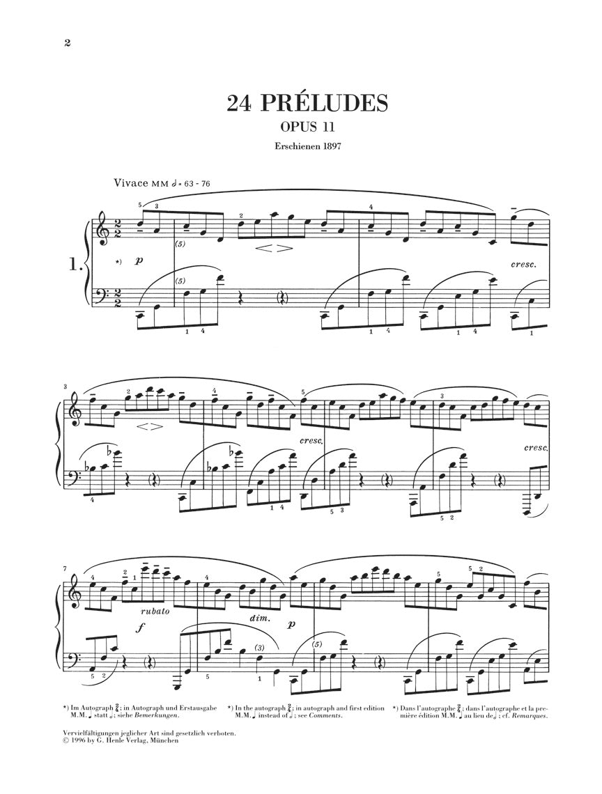 Scriabin: 24 Preludes Op. 11