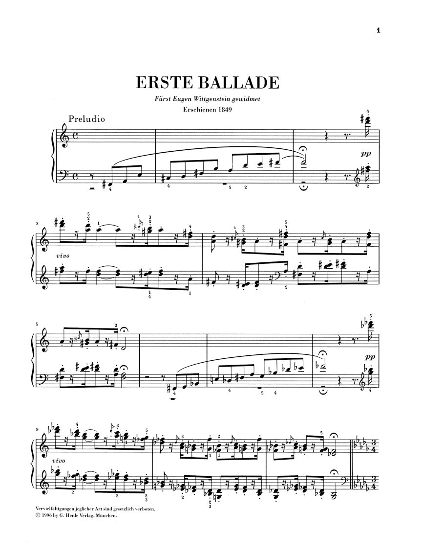 Liszt Ballades