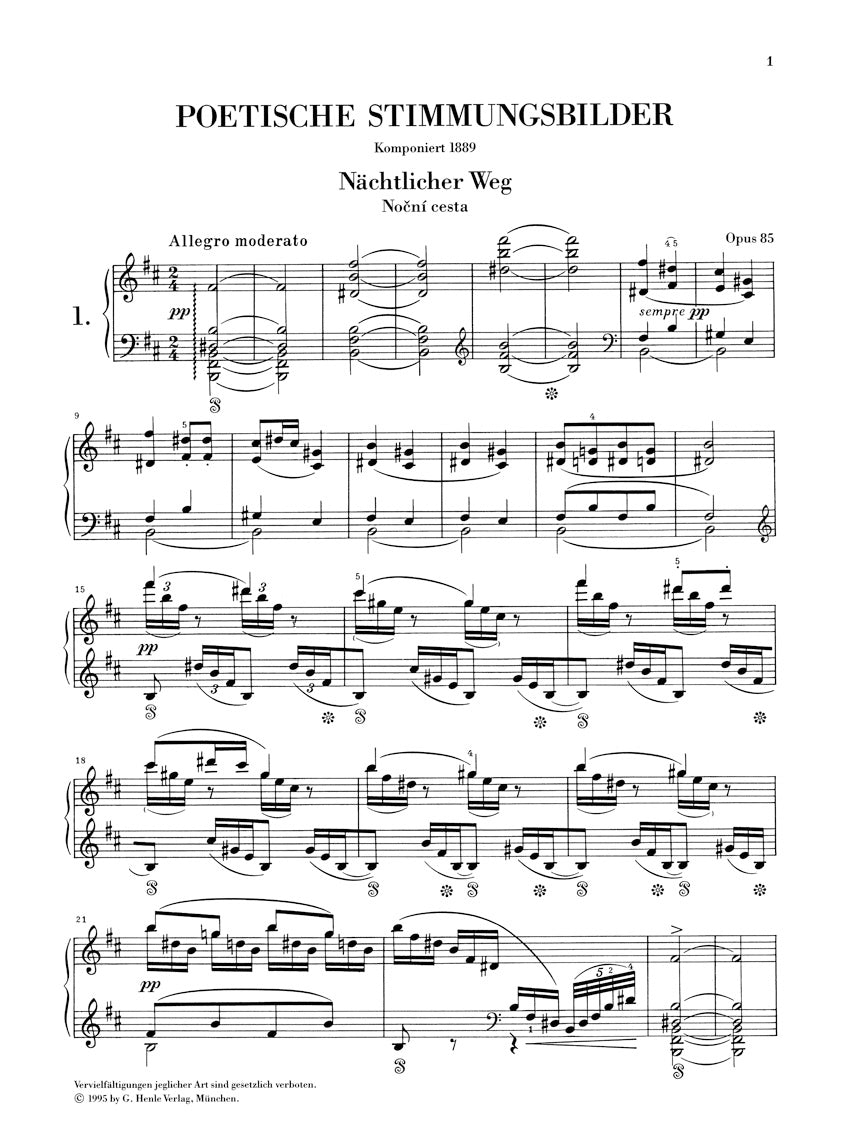 Dvořák: Poetical Tone Pictures, Op. 85