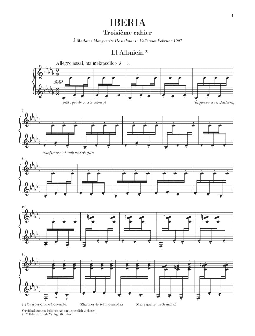 Albeniz Iberia · Third Book Piano Solo
