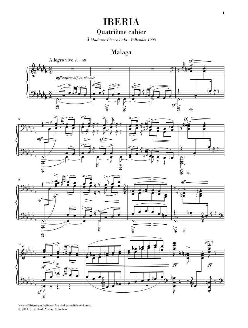 Albeniz Iberia, Fourth Book Piano Solo
