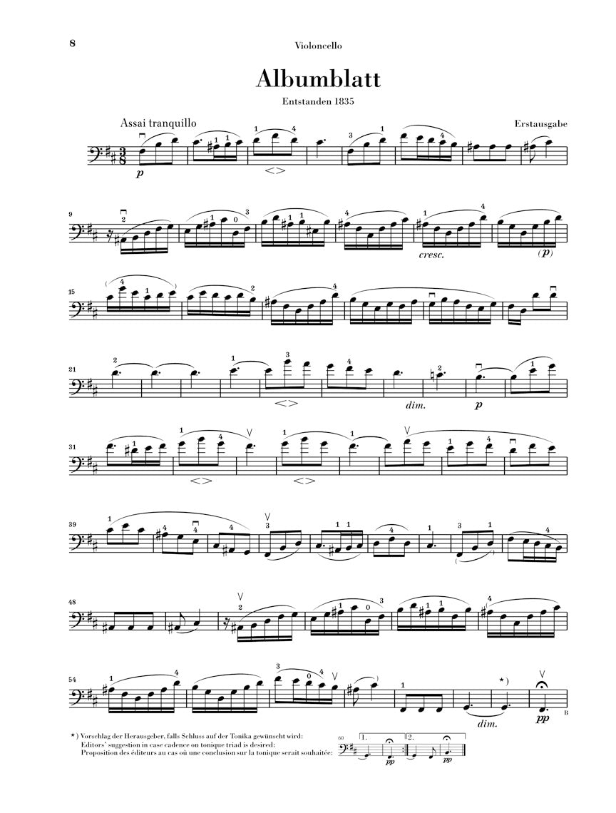 Mendelssohn Variations Op. 17 and Other Pieces for Piano and Violoncello