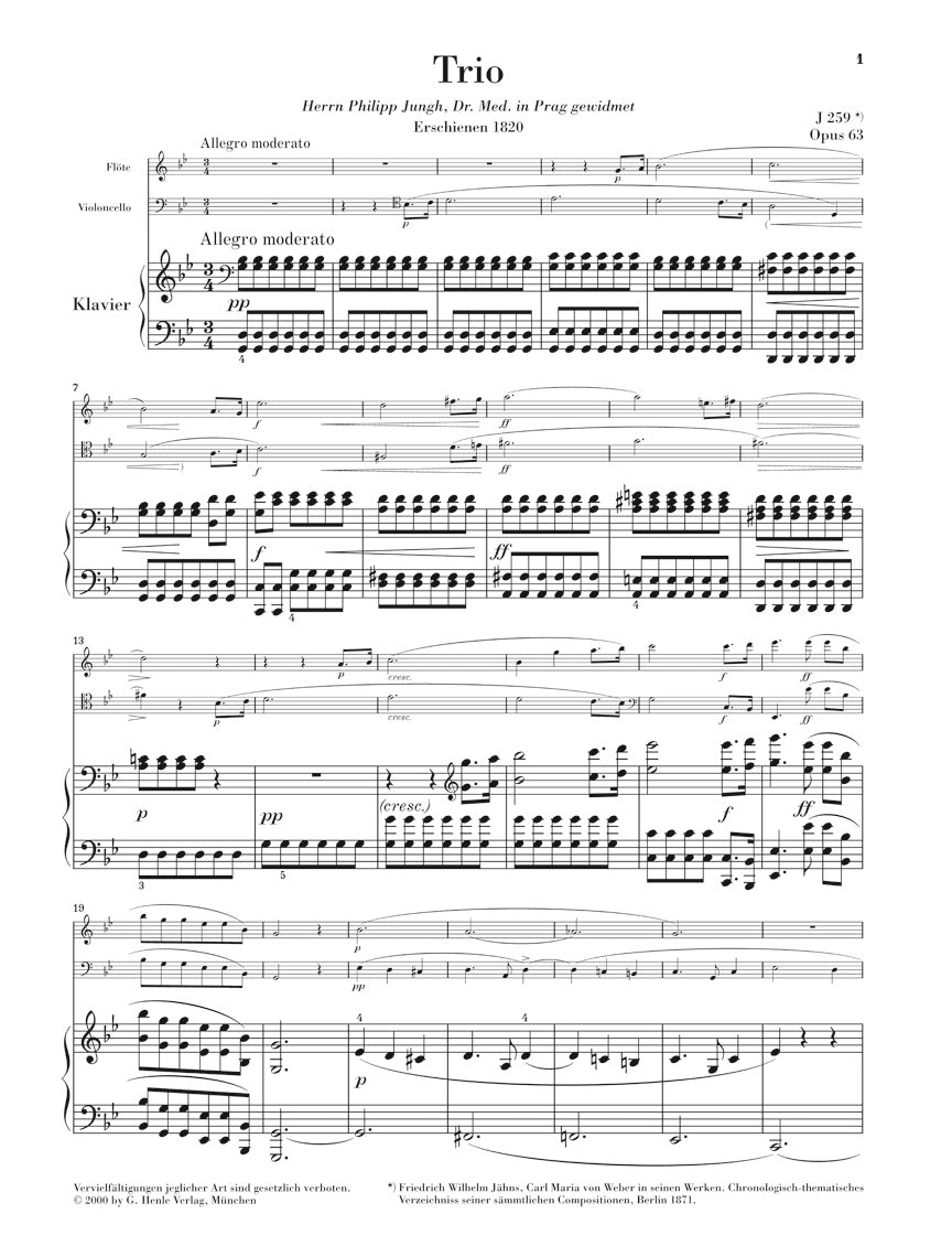 Weber Trio in g minor Opus 63