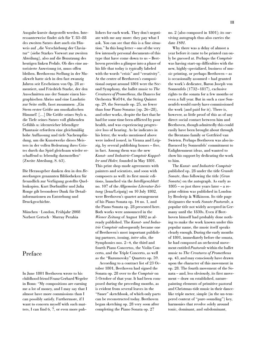 Beethoven Piano Sonata No 15 in D major Opus 28