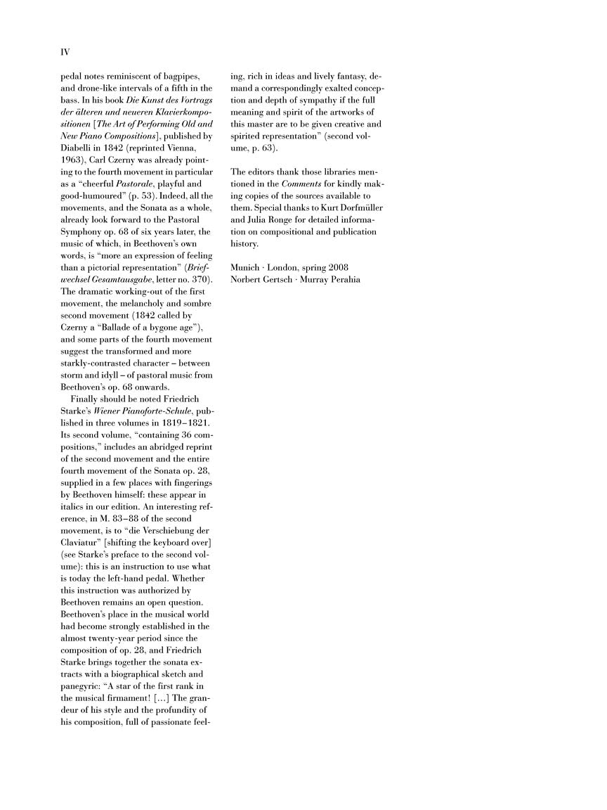 Beethoven Piano Sonata No 15 in D major Opus 28