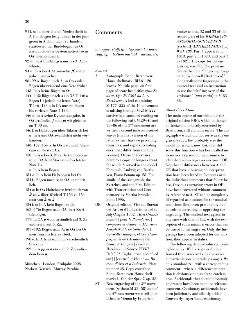 Beethoven Piano Sonata No 15 in D major Opus 28