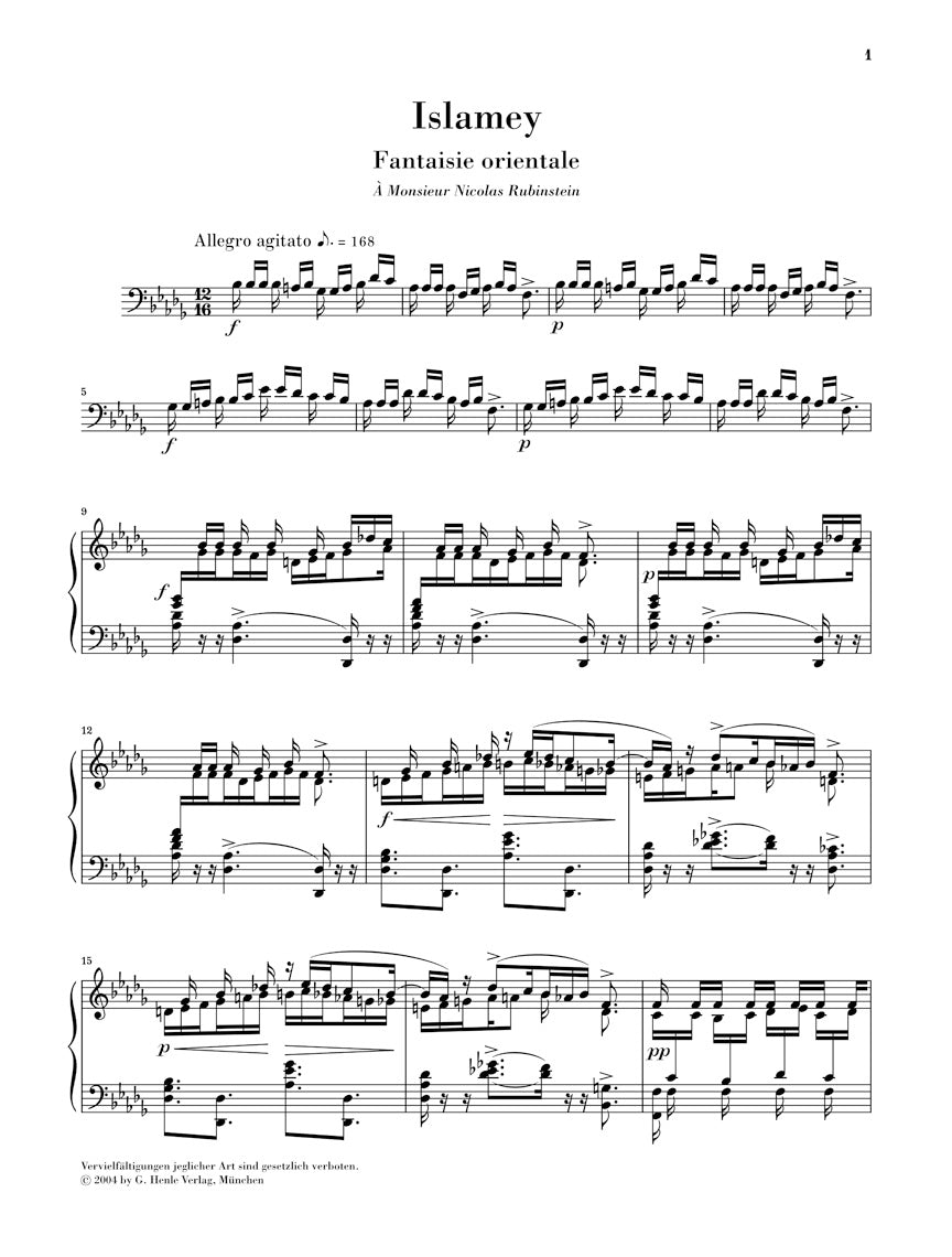 Balakirev Islamey - Fantaisie orientale