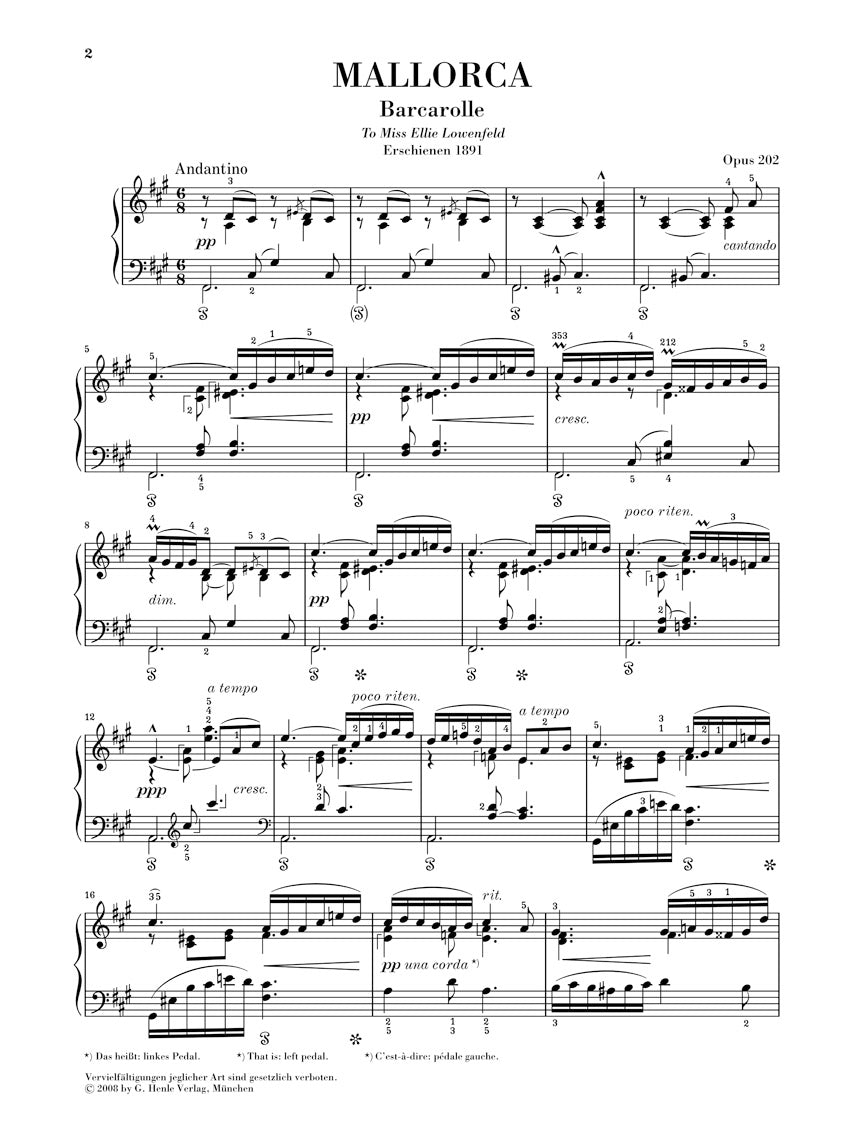 Albeniz Mallorca Op. 202